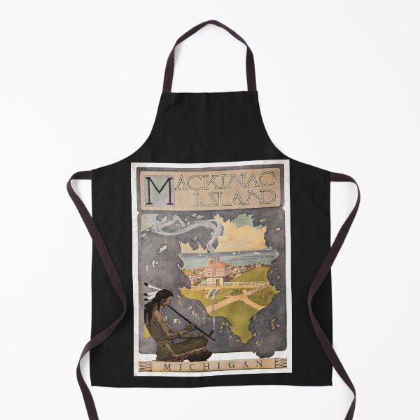 Item preview, MACKINAC ISLAND, MICHIGAN U.S.A. ~VENI VIDI VICI~ ORIGINAL ART -1923 -FORT MICHILIMACKINAC designed and sold by V3GFX.