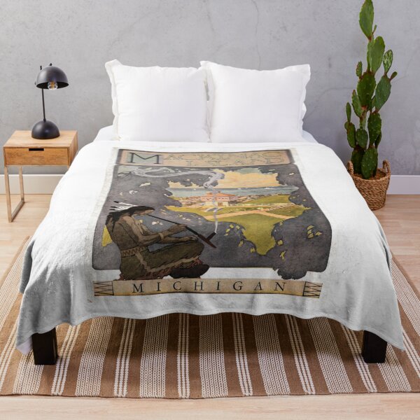 Item preview, MACKINAC ISLAND, MICHIGAN U.S.A. ~VENI VIDI VICI~ ORIGINAL ART -1923 -FORT MICHILIMACKINAC designed and sold by V3GFX.
