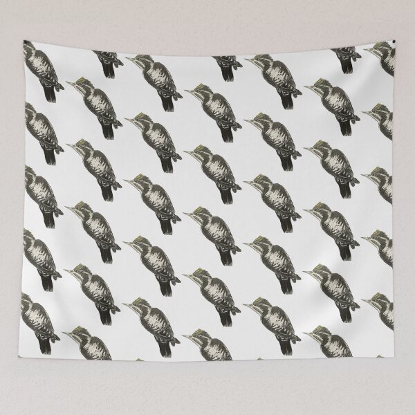 Item preview, American Three-toed Woodpecker designed and sold by woodland-towers.