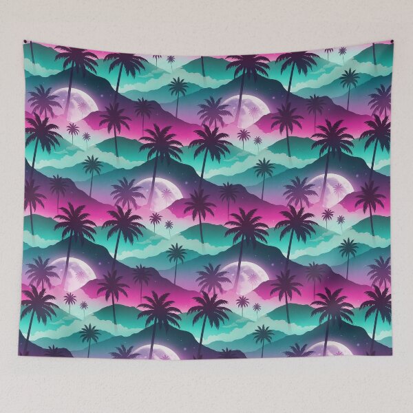 Item preview, Mountain Palm Moonrise designed and sold by Bettygooutside.