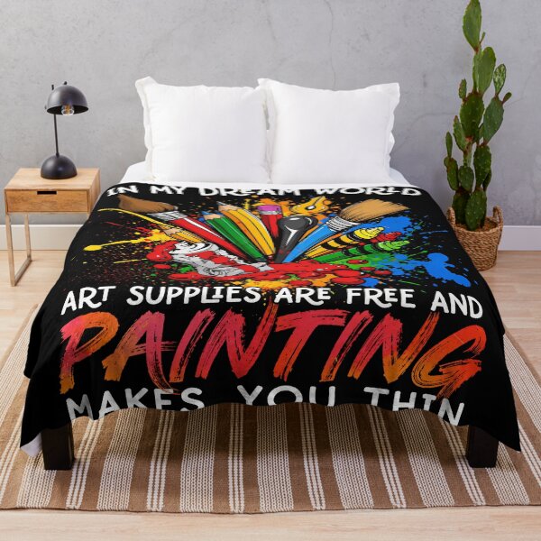Item preview, In My Dream World Art Supplies Are Free And Painting Makes You Thin designed and sold by PastelWingg.