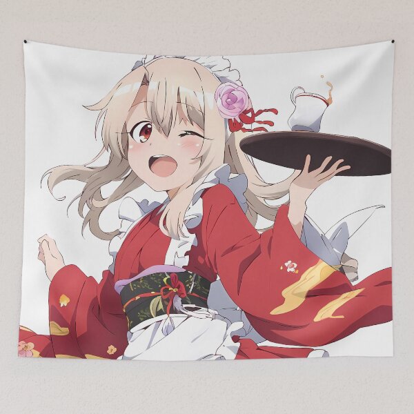 Item preview, Illyasviel von Einzbern Fate Stay Night Kimono Maid Smile designed and sold by bystudiolereve.