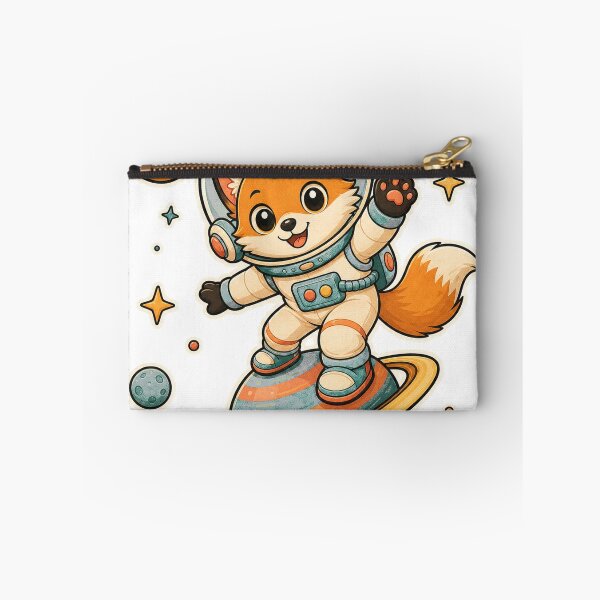Item preview, Cute Fox Astronaut Standing on Saturn Planet designed and sold by Idans.
