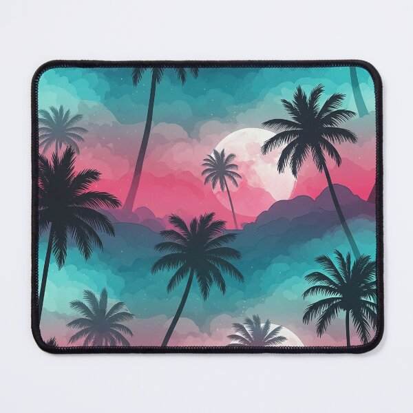 Item preview, Cotton Candy Sky Palm Silhouette designed and sold by Bettygooutside.