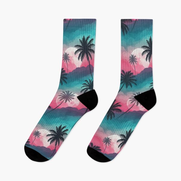 Item preview, Cotton Candy Sky Palm Silhouette designed and sold by Bettygooutside.