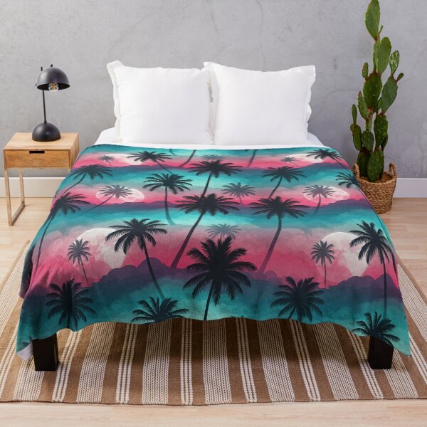Item preview, Cotton Candy Sky Palm Silhouette designed and sold by Bettygooutside.