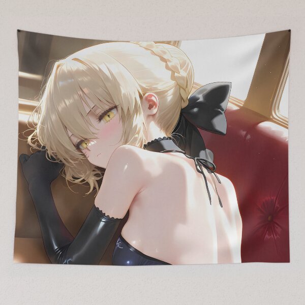 Item preview, Saber Alter Fate Stay Night Blue Dress Window Light Mood designed and sold by bystudiolereve.