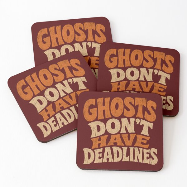 Item preview, Ghosts Dont Have Deadlines Sarcastic Retro Halloween Shirt designed and sold by PhylonBoxx.