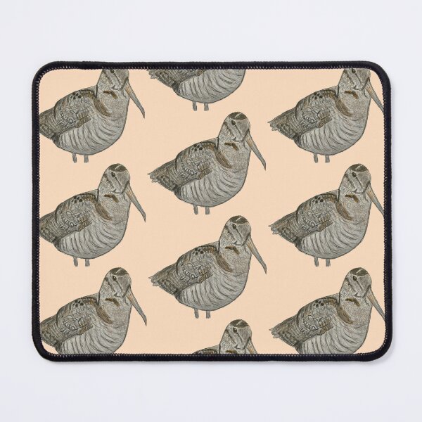 Item preview, Eurasian Woodcock - simple orange background designed and sold by woodland-towers.