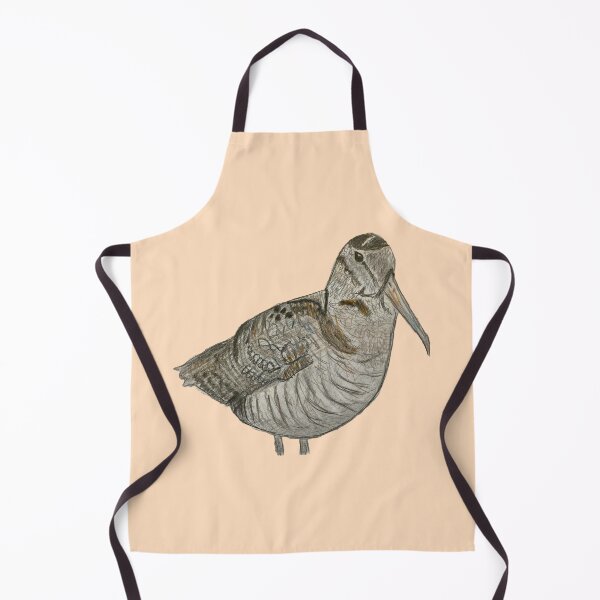 Item preview, Eurasian Woodcock - simple orange background designed and sold by woodland-towers.