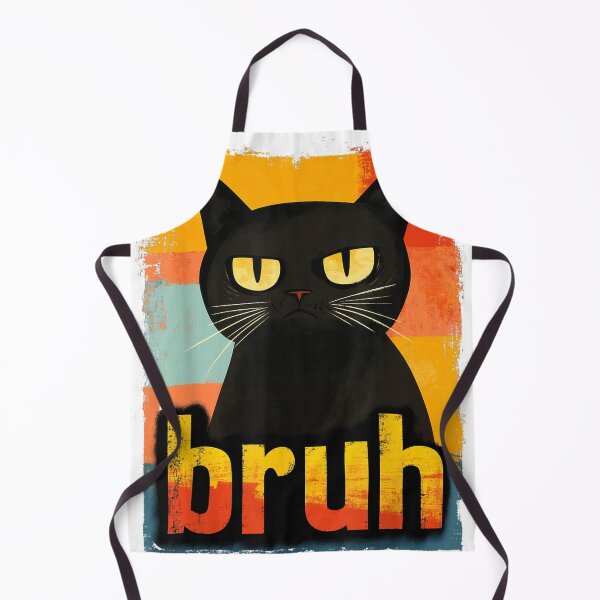 Item preview, Funny Unimpressed Black Cat - Retro Vintage Sunset designed and sold by SaryaSmyth19.