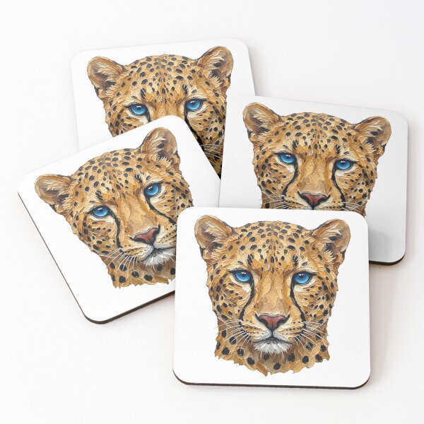 Item preview, Cheetah Portrait Impasto Oil Painting Art designed and sold by EvrmoodCo.