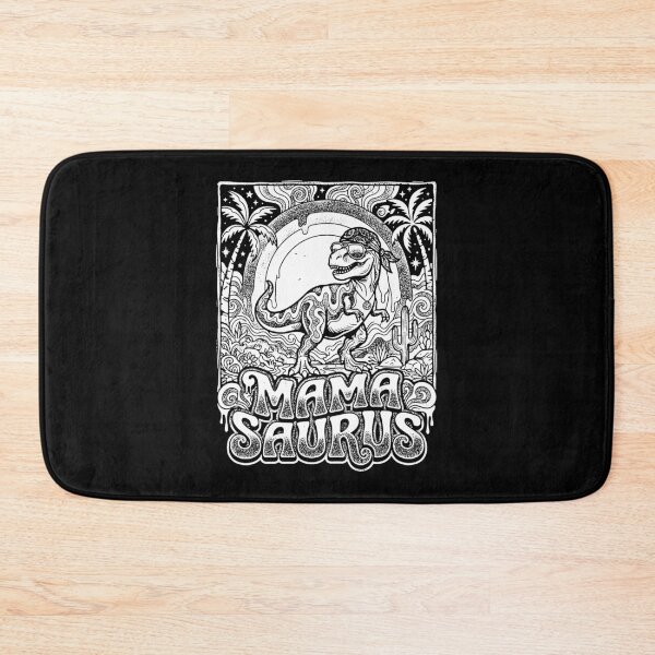Item preview, Mama Saurus Groovy Retro 70s T-Rex Mom Hippie Peace Boho Dino designed and sold by graphixpolash.