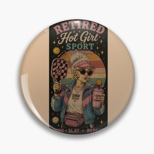 Item preview, Funny Pickleball Retirement Gift Sticker — Dink It To Win It Retired Grandma Paddle Sport designed and sold by VectorJoy.