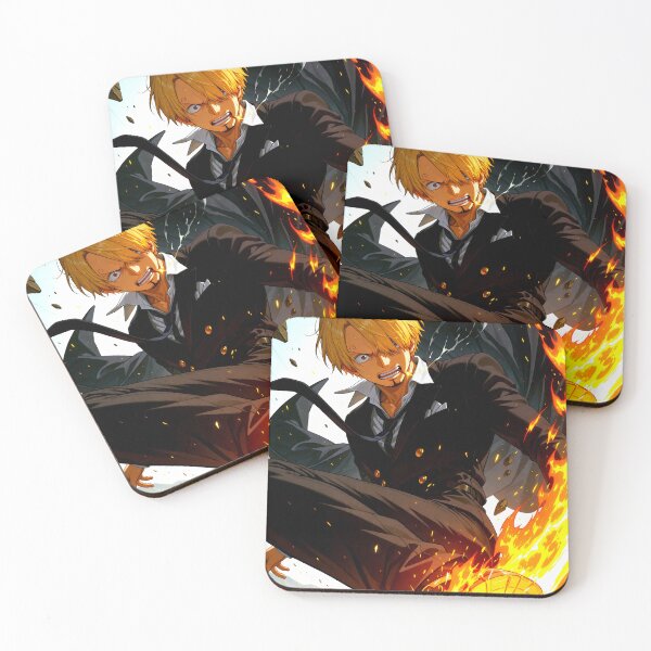 Item preview, Sanji Vinsmoke One Piece Fiery Action Pose designed and sold by justnickthings.