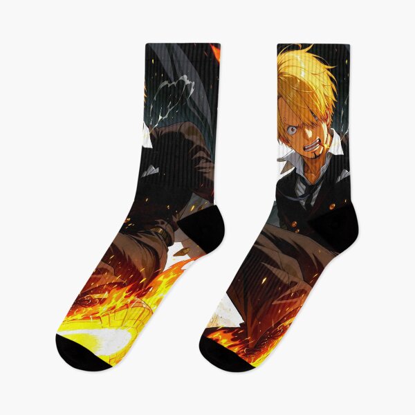 Item preview, Sanji Vinsmoke One Piece Fiery Action Pose designed and sold by justnickthings.