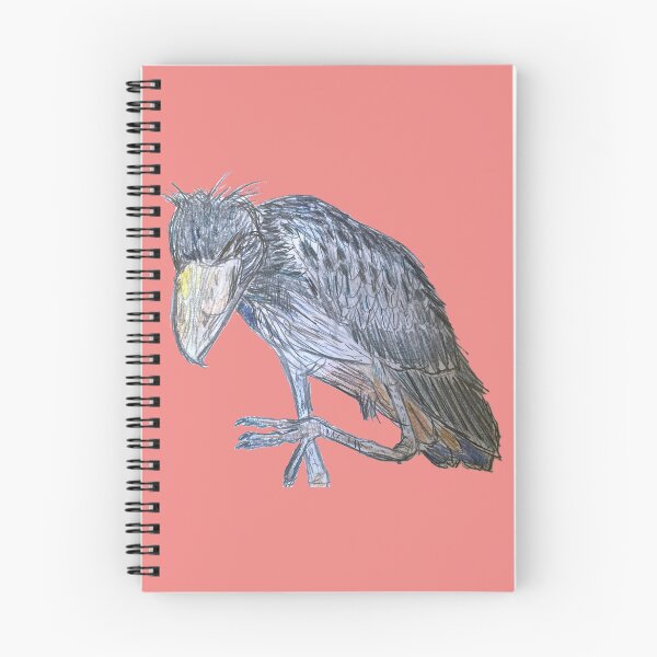 Item preview, Mischievous Shoebill - simple red background designed and sold by woodland-towers.