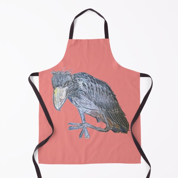 Item preview, Mischievous Shoebill - simple red background designed and sold by woodland-towers.