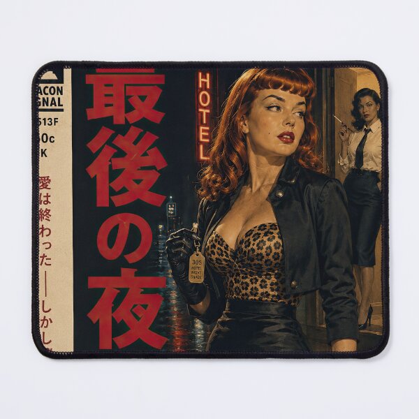 Item preview, Japanese Retro Noir Femme Fatale Art designed and sold by obstinator.