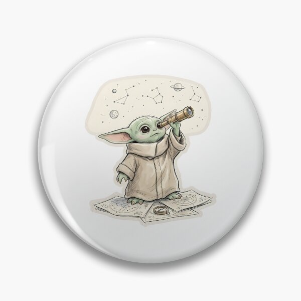Item preview, BABY YODA ASTRONOMER designed and sold by LIS AND MELIVERSO.