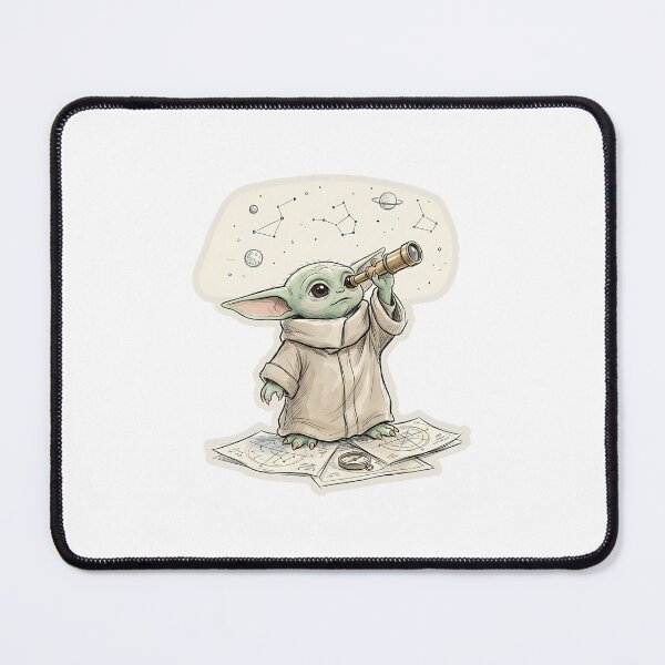 Item preview, BABY YODA ASTRONOMER designed and sold by LIS AND MELIVERSO.