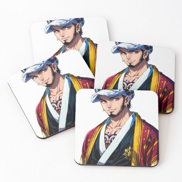 Item preview, Trafalgar Law One Piece Red Kimono Sharp Smile designed and sold by justnickthings.