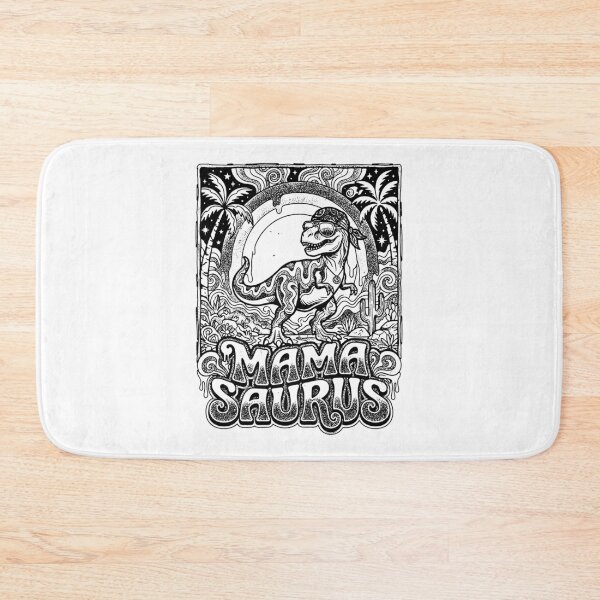 Item preview, Mama Saurus Groovy Retro 70s T-Rex Mom Hippie Peace Boho Dino designed and sold by graphixpolash.