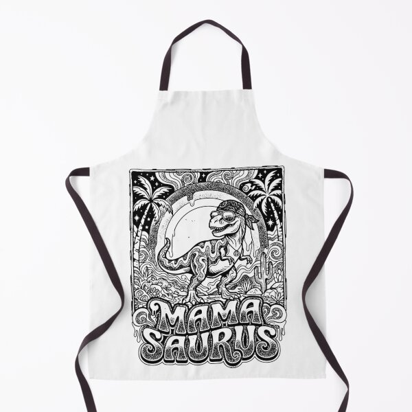 Item preview, Mama Saurus Groovy Retro 70s T-Rex Mom Hippie Peace Boho Dino designed and sold by graphixpolash.