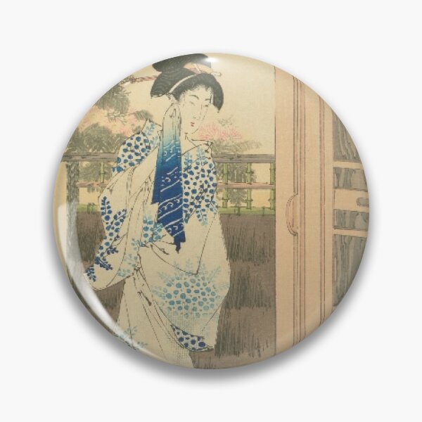 Item preview, Japanese Woman After Bath with Cat - Vintage Ukiyo-e Art designed and sold by vekotpu.