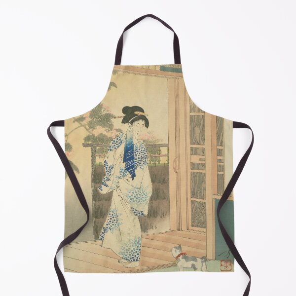 Item preview, Japanese Woman After Bath with Cat - Vintage Ukiyo-e Art designed and sold by vekotpu.
