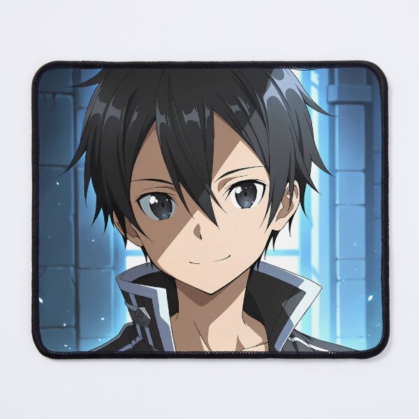 Item preview, Kirito Sword Art Online Calm Blue Portrait designed and sold by justnickthings.