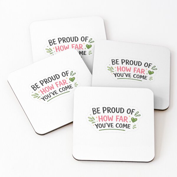 Item preview, Be Proud of How Far You've Come | Motivational Self Growth Sticker designed and sold by Brightberry Studio.