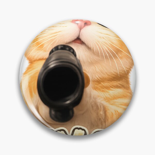 Item preview, Cute Gangster Cat With Toy Blaster Funny Pay Up Cartoon Design designed and sold by ArtsyGlaze.