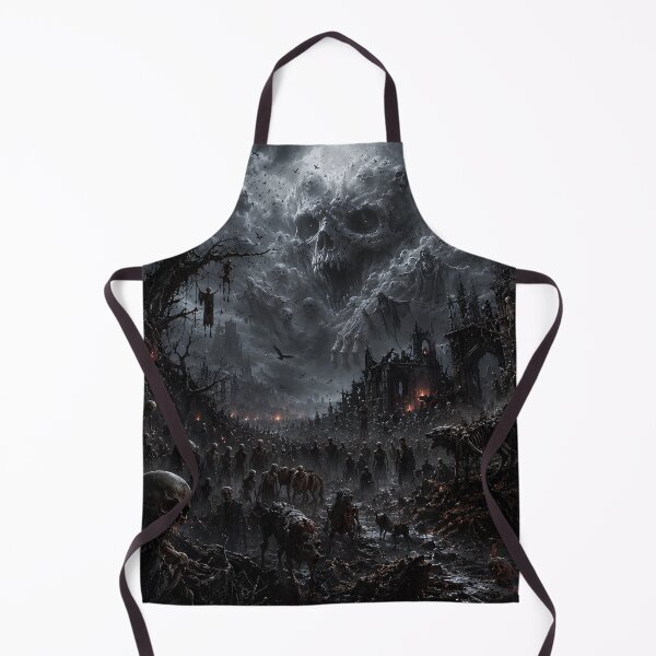 Item preview, Creepy Art Ghost Skeleton Apocalypse | Dark Fantasy Horror Landscape. designed and sold by HorrorInkStudio.