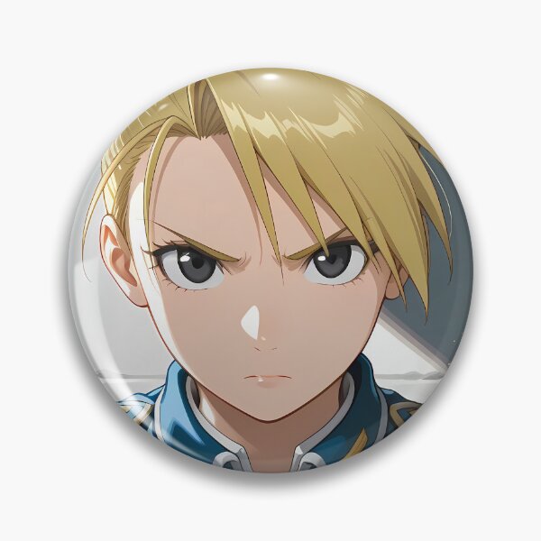 Item preview, Riza Hawkeye Fullmetal Alchemist Intense Blue Uniform Closeup designed and sold by justnickthings.