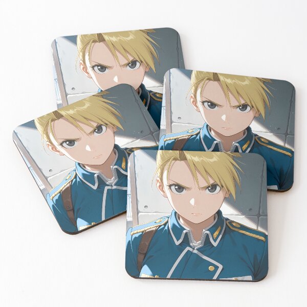 Item preview, Riza Hawkeye Fullmetal Alchemist Intense Blue Uniform Closeup designed and sold by justnickthings.