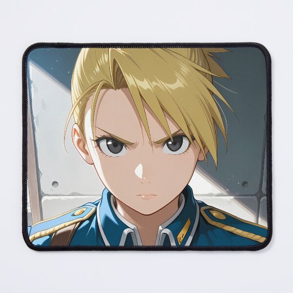 Item preview, Riza Hawkeye Fullmetal Alchemist Intense Blue Uniform Closeup designed and sold by justnickthings.