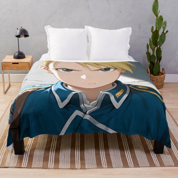 Item preview, Riza Hawkeye Fullmetal Alchemist Intense Blue Uniform Closeup designed and sold by justnickthings.
