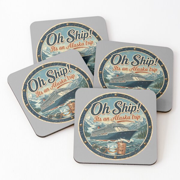 Item preview, Oh Ship It’s an Alaska Trip Retro Cruise Ship Design designed and sold by HungarianSailor.