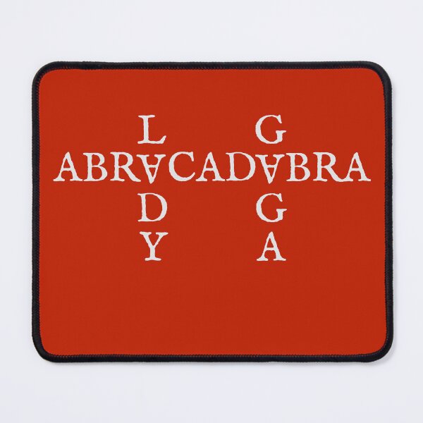 Item preview, Lady Gaga Abracadabra Cross Typography - Dark Pop Minimalist Art designed and sold by urstyle04.