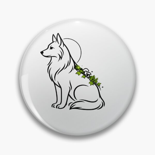 Item preview, Minimalist Forest Spirit German Shepherd Line Art designed and sold by tineldesign.