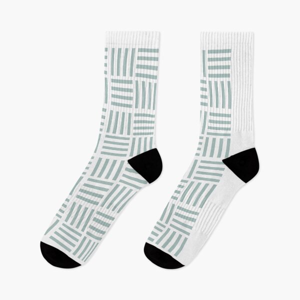 Item preview, Modern Pastel Sage Square Grid Linear Art designed and sold by Divichan.