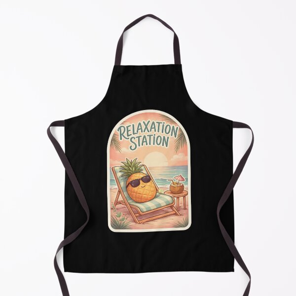 Item preview, Relaxation Station Pineapple Beach Vacation Sticker designed and sold by FestivityFinds.