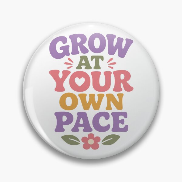 Item preview, Grow At Your Own Pace - Retro Floral Design designed and sold by Vibrantdream.
