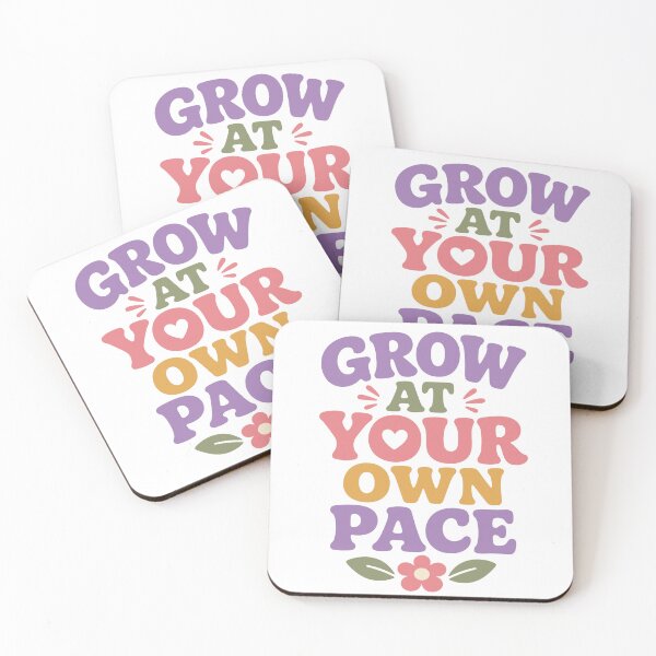 Item preview, Grow At Your Own Pace - Retro Floral Design designed and sold by Vibrantdream.