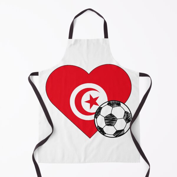 Item preview, Tunisia Soccer Heart Design designed and sold by FinalScoreClub.