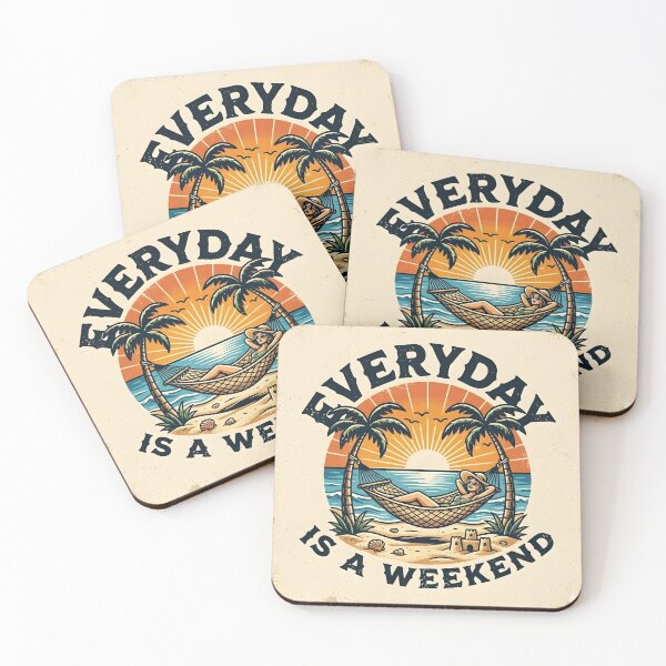 Item preview, Everyday is a Weekend Retro Sunset Beach designed and sold by MaurizioDesign.
