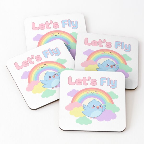 Item preview, Let’s Fly – Cute Rainbow Bird Cartoon Design designed and sold by morning sun.