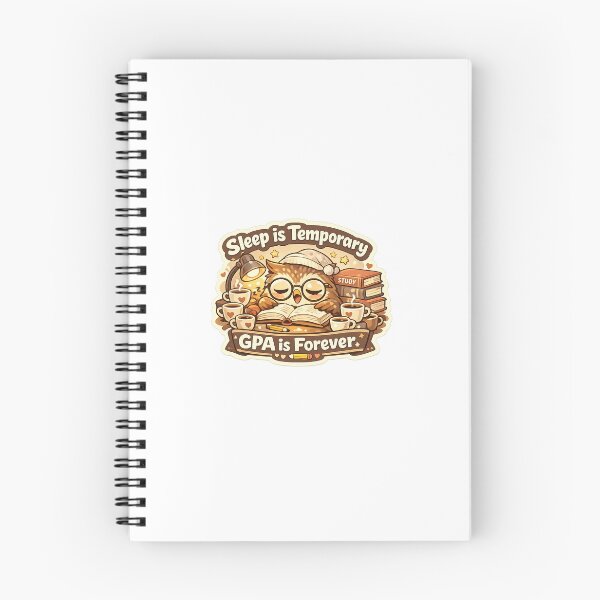 Item preview, Sleepy Owl Sticker Kawaii Study Meme Aesthetic for Students & Academic Motivation designed and sold by CutePrintCorner.