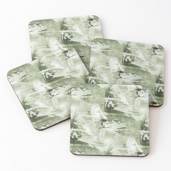 Item preview, Landscape Abstract in Monochromatic Green designed and sold by Artistestella.
